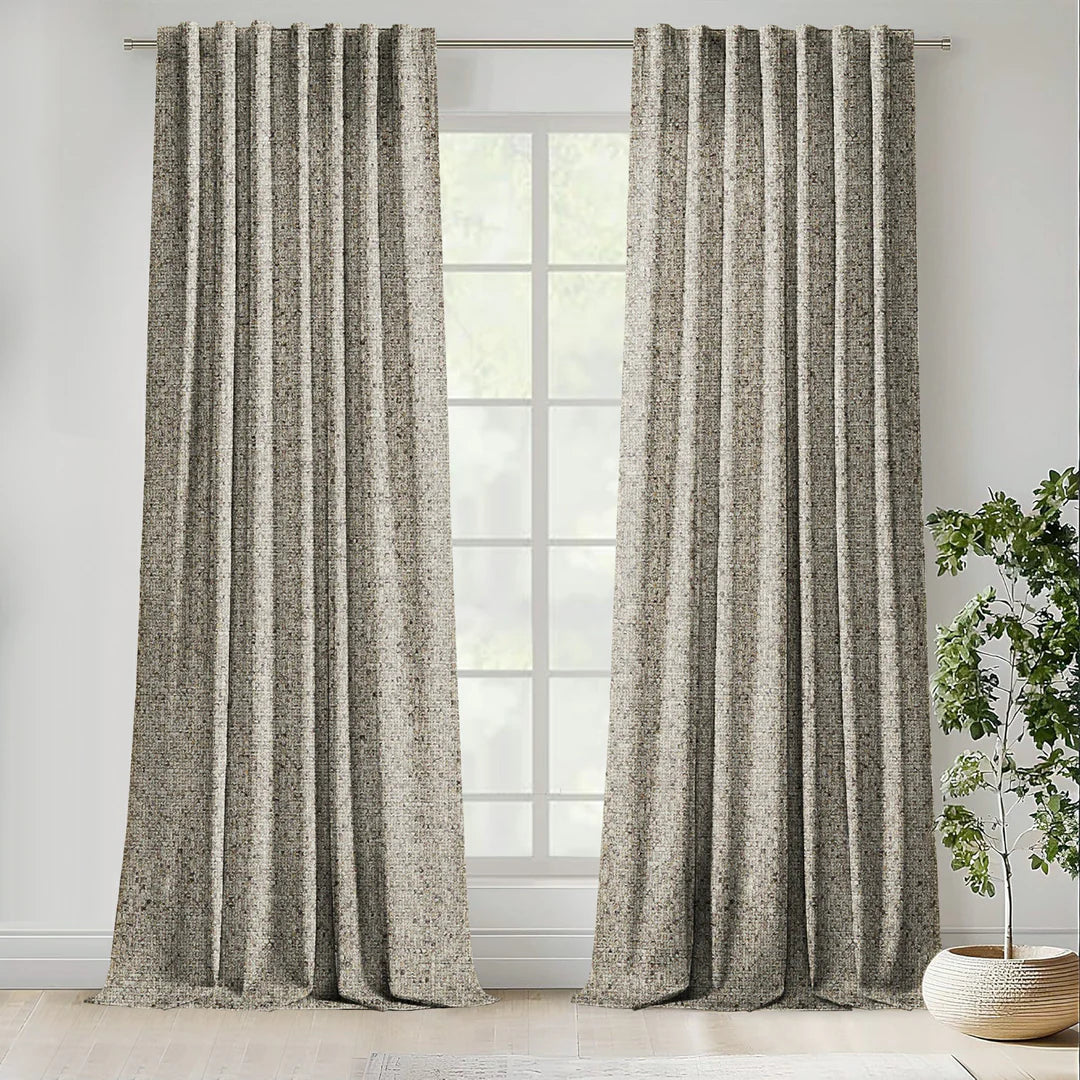 Caden Cream & Sage | 90x90” Curtains