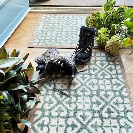 Harlequin Tile Green | Doormat