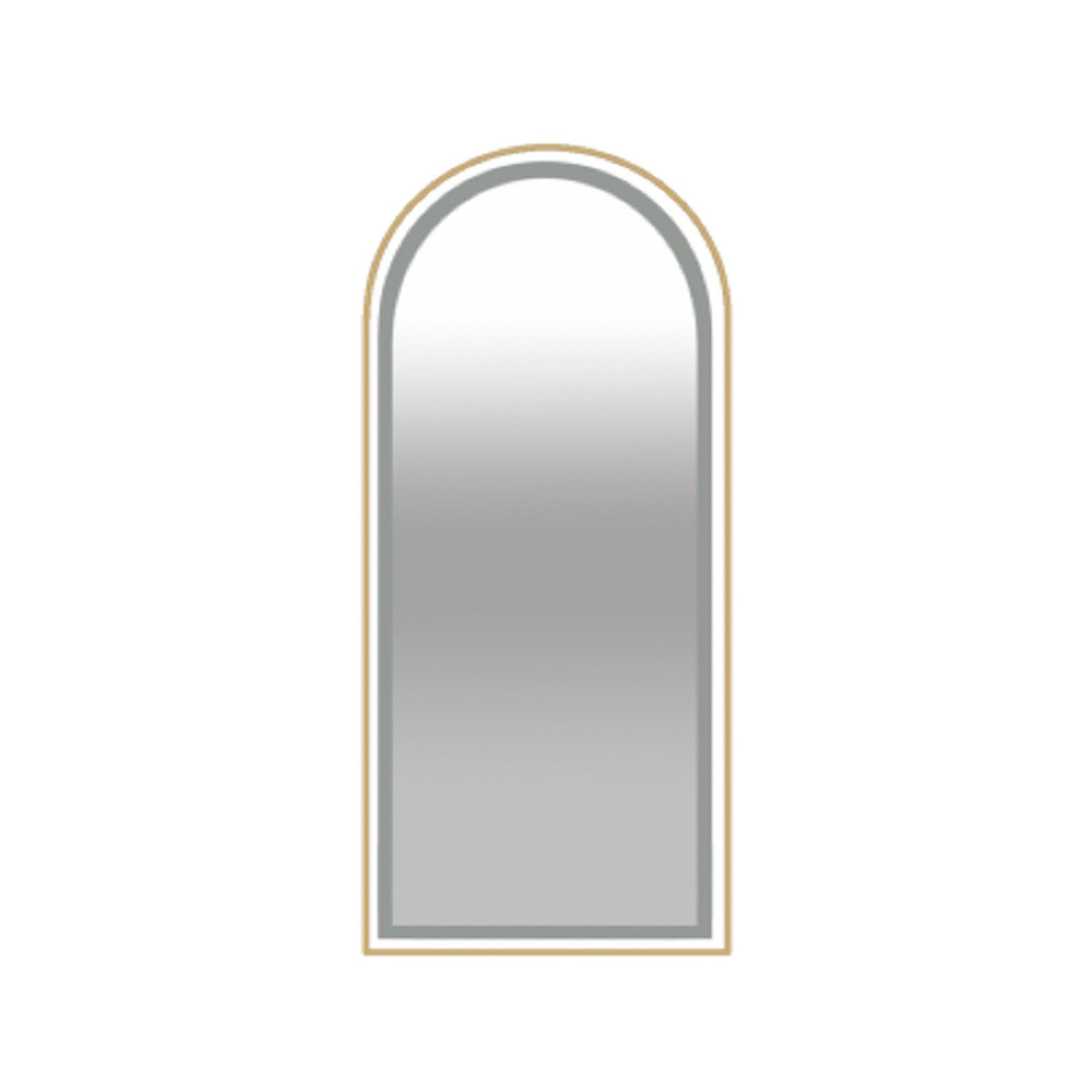 Modena LED Arch Mirror | Gold