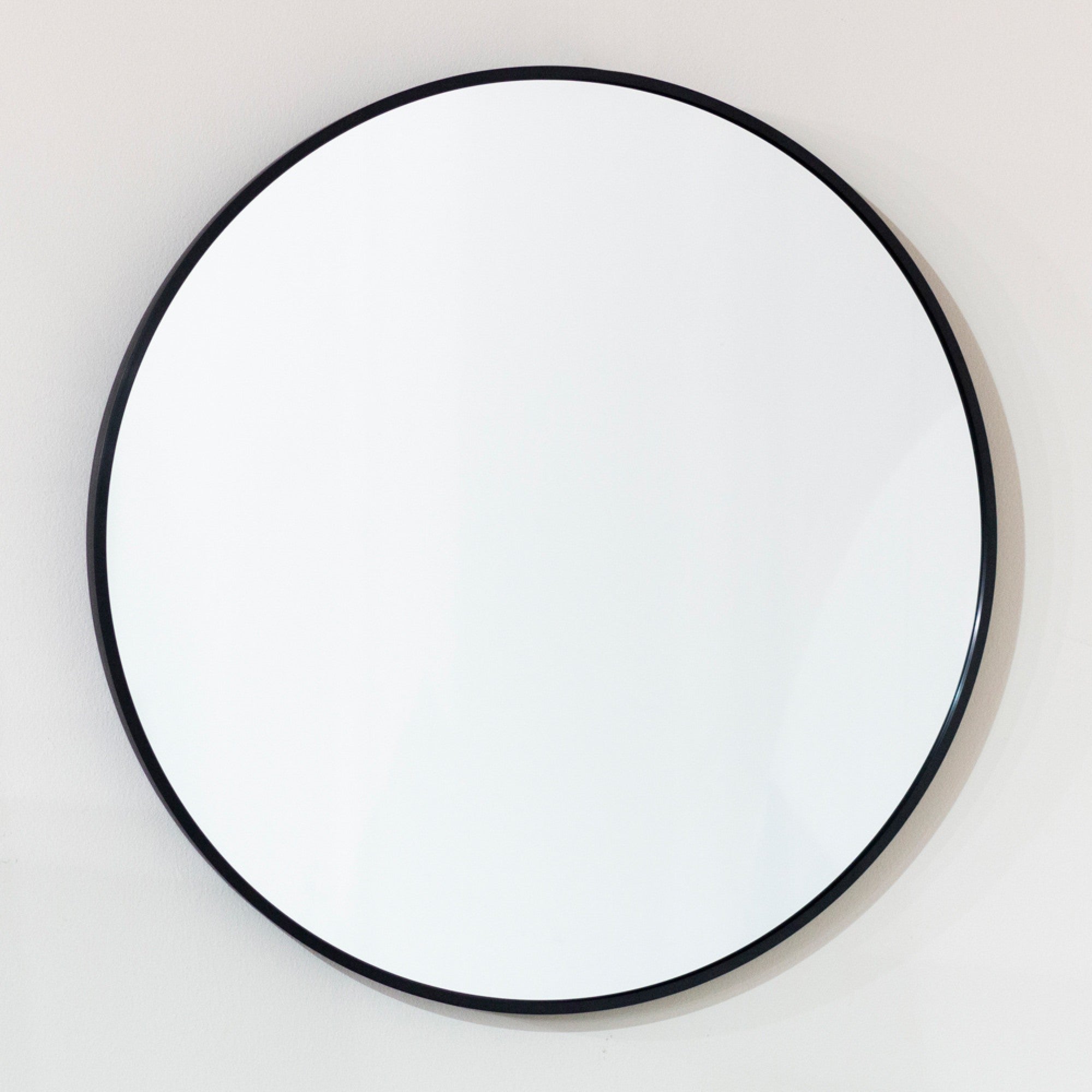 Modena 120cm Round Wall Mirror | Black