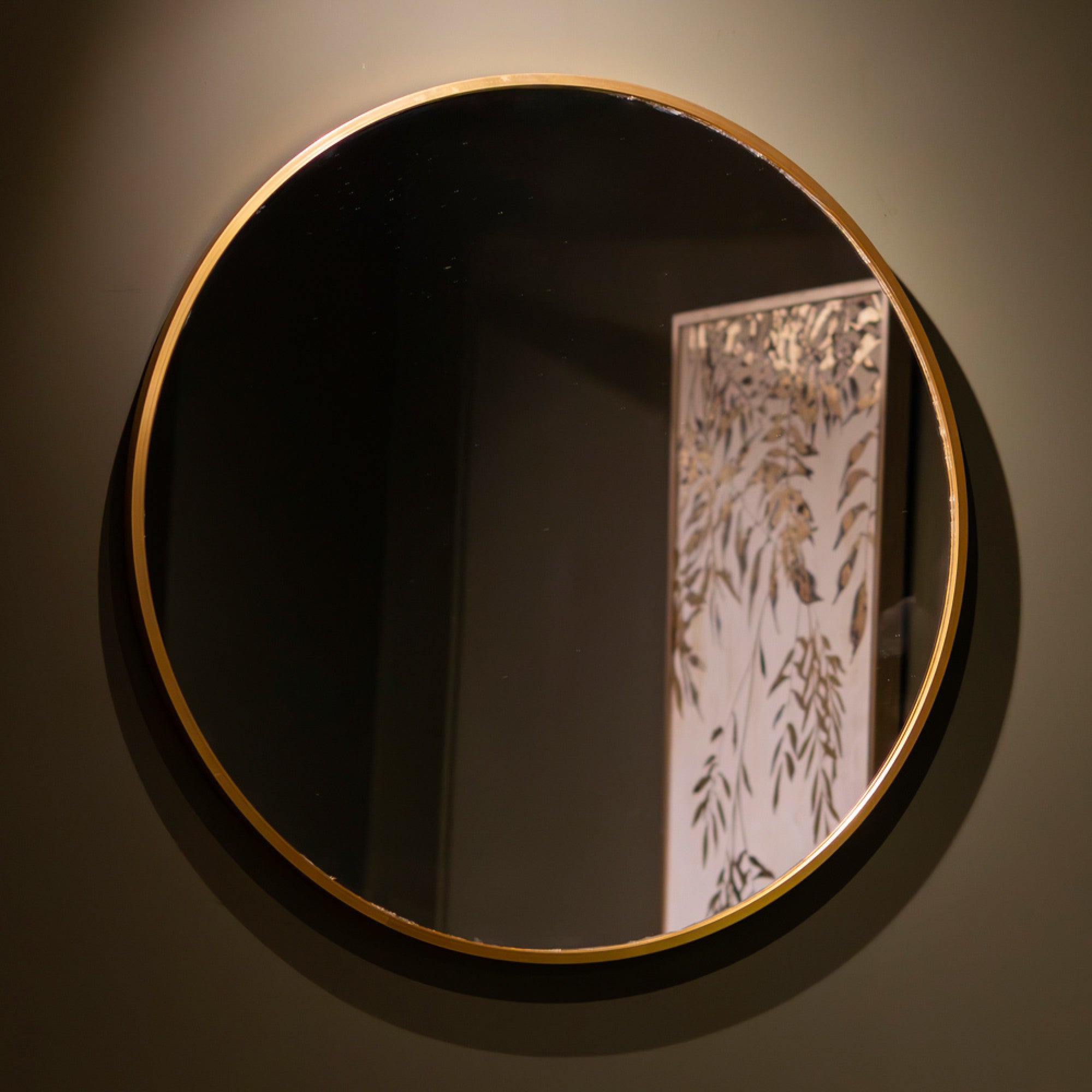 Modena Round Wall Mirror | Gold