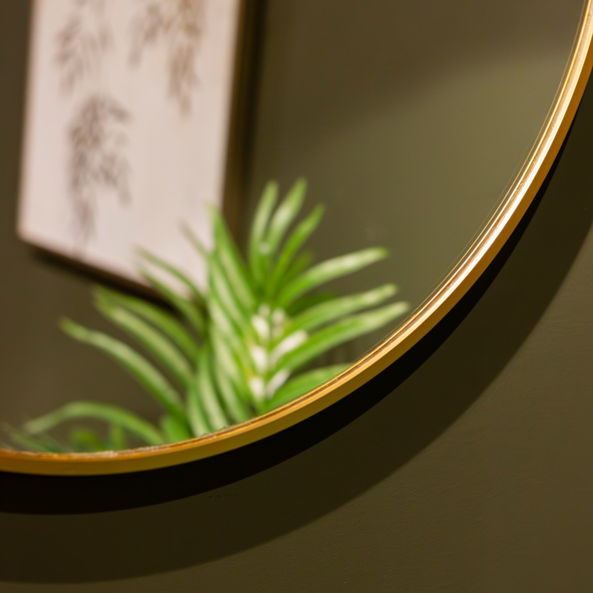 Modena Round Wall Mirror | Gold