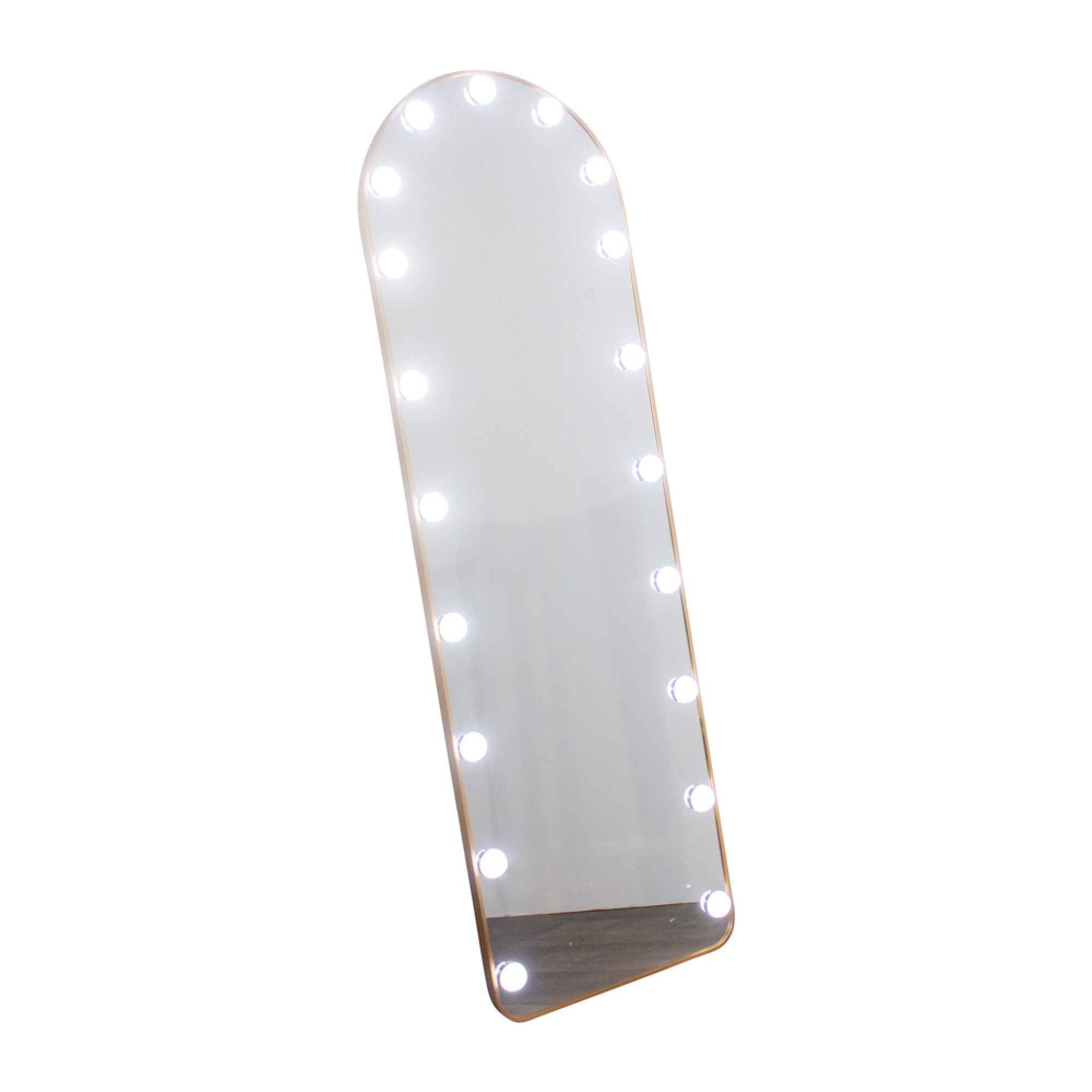 LED Bulb Cheval Arch Mirror