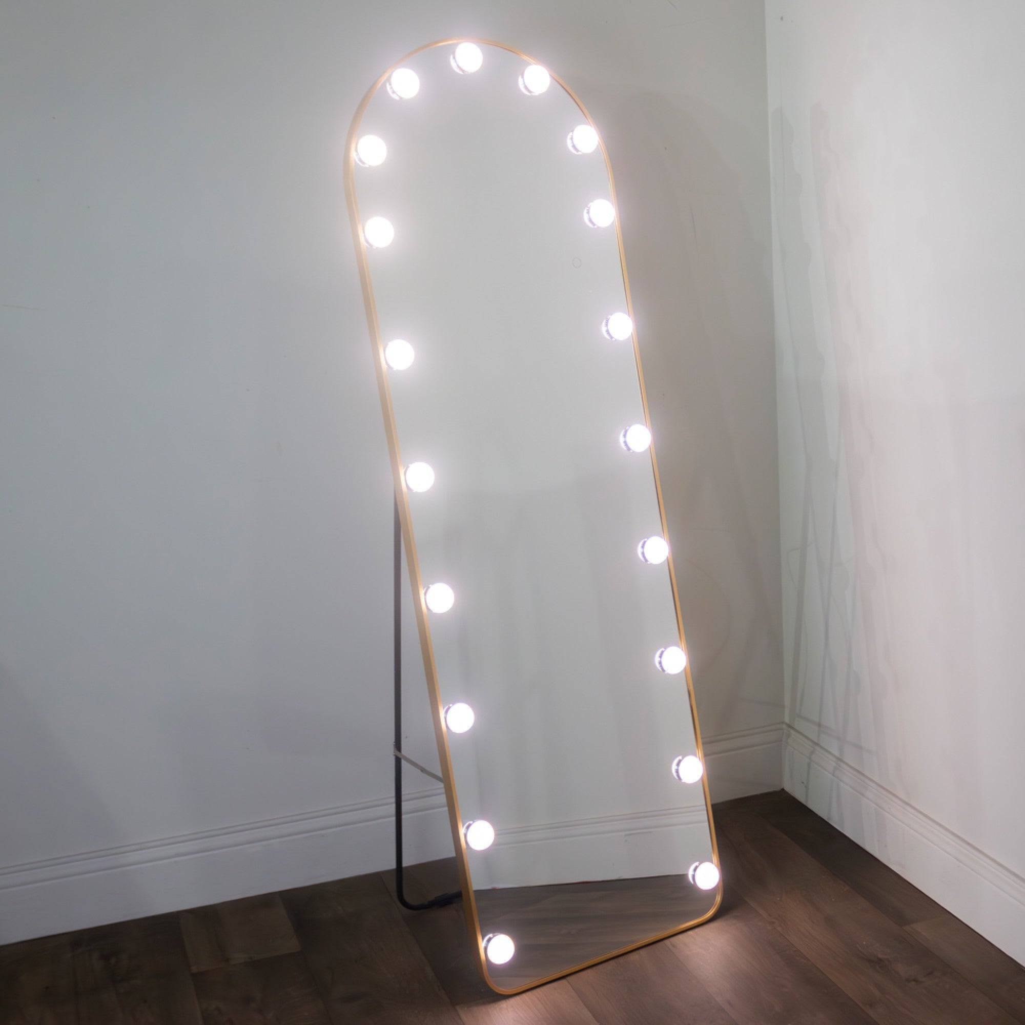 LED Bulb Cheval Arch Mirror