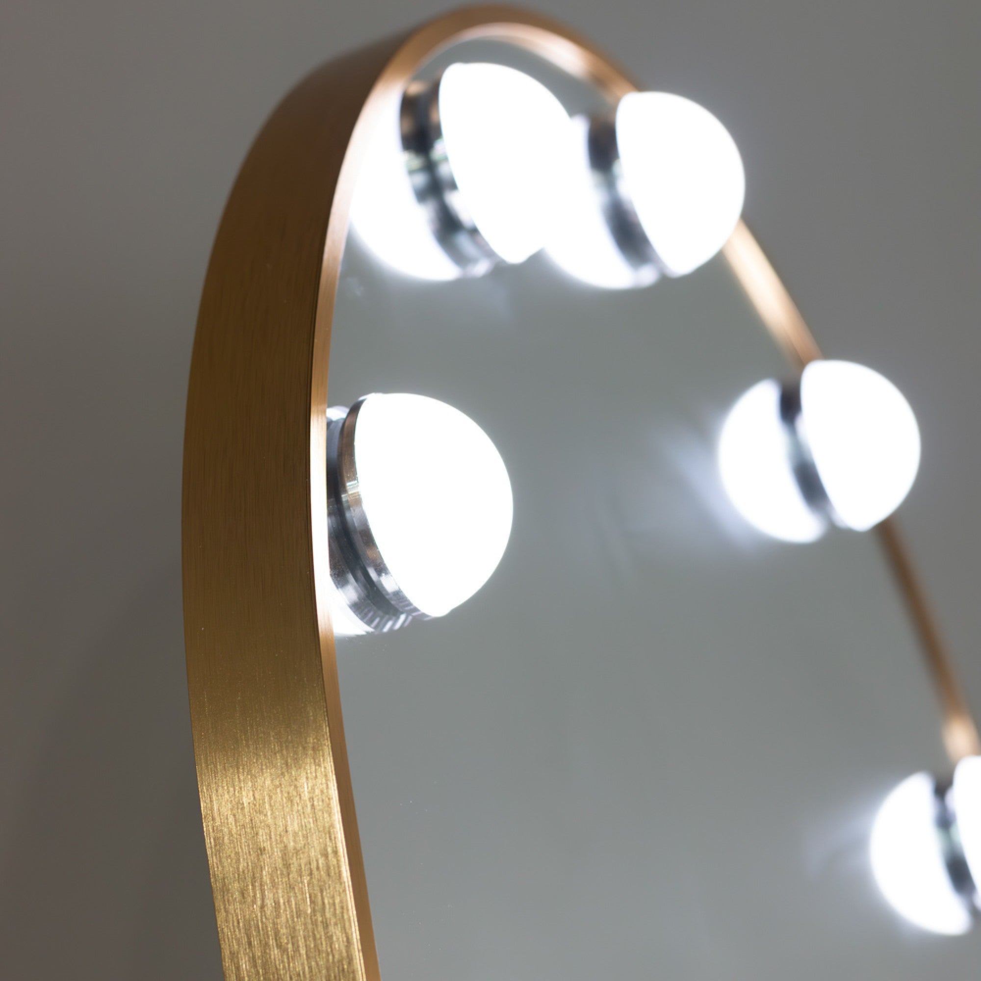 LED Bulb Cheval Arch Mirror