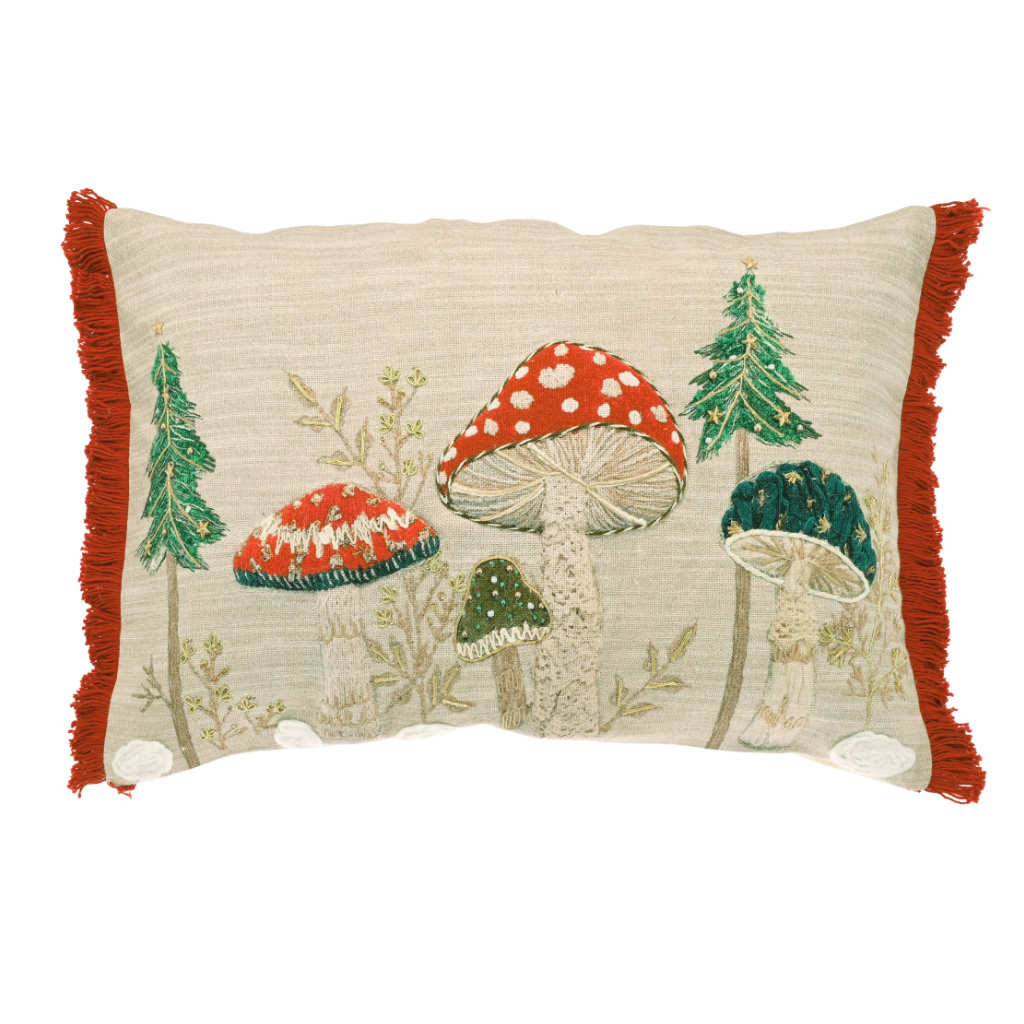 Toadstool Feather Filled Cushion