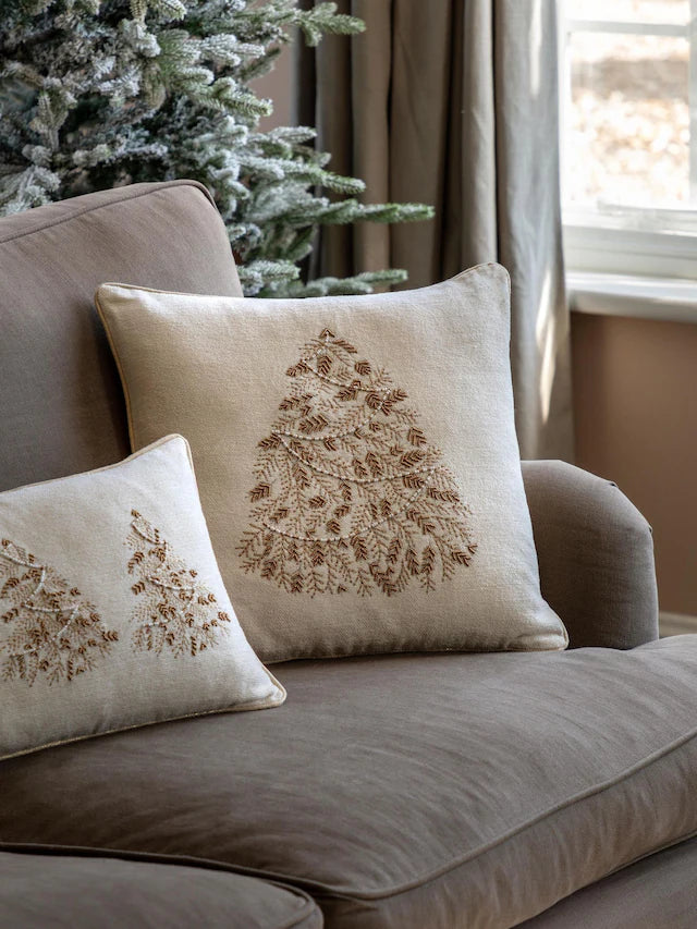 Deco Luxe Embroidered Tree Cushion