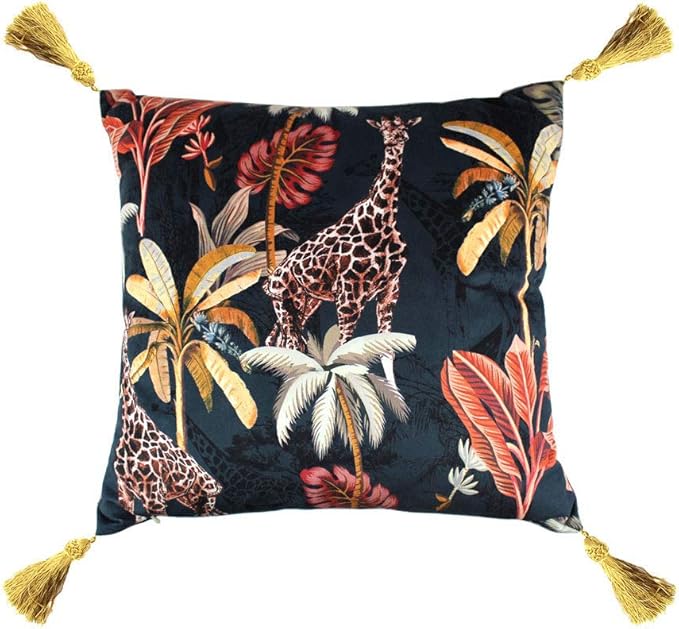 Simone Navy/Coral | Cushion