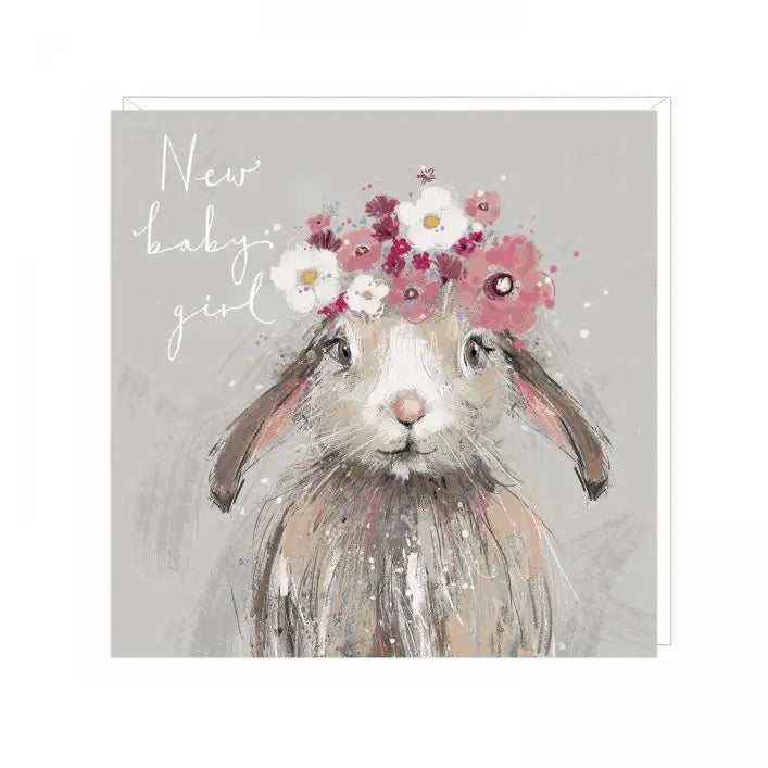 Baby Bunny Girl | Greetings Card