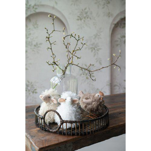 Fluffy Lamb | White & Beige