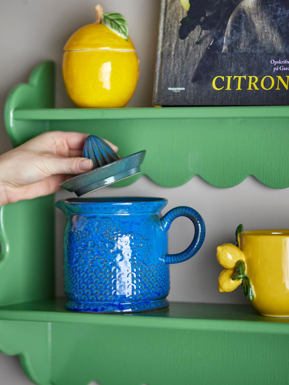 Liselu Lemon Juicer | Blue Stoneware
