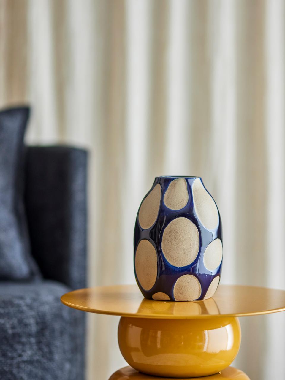 Bashir Vase | Blue Stoneware