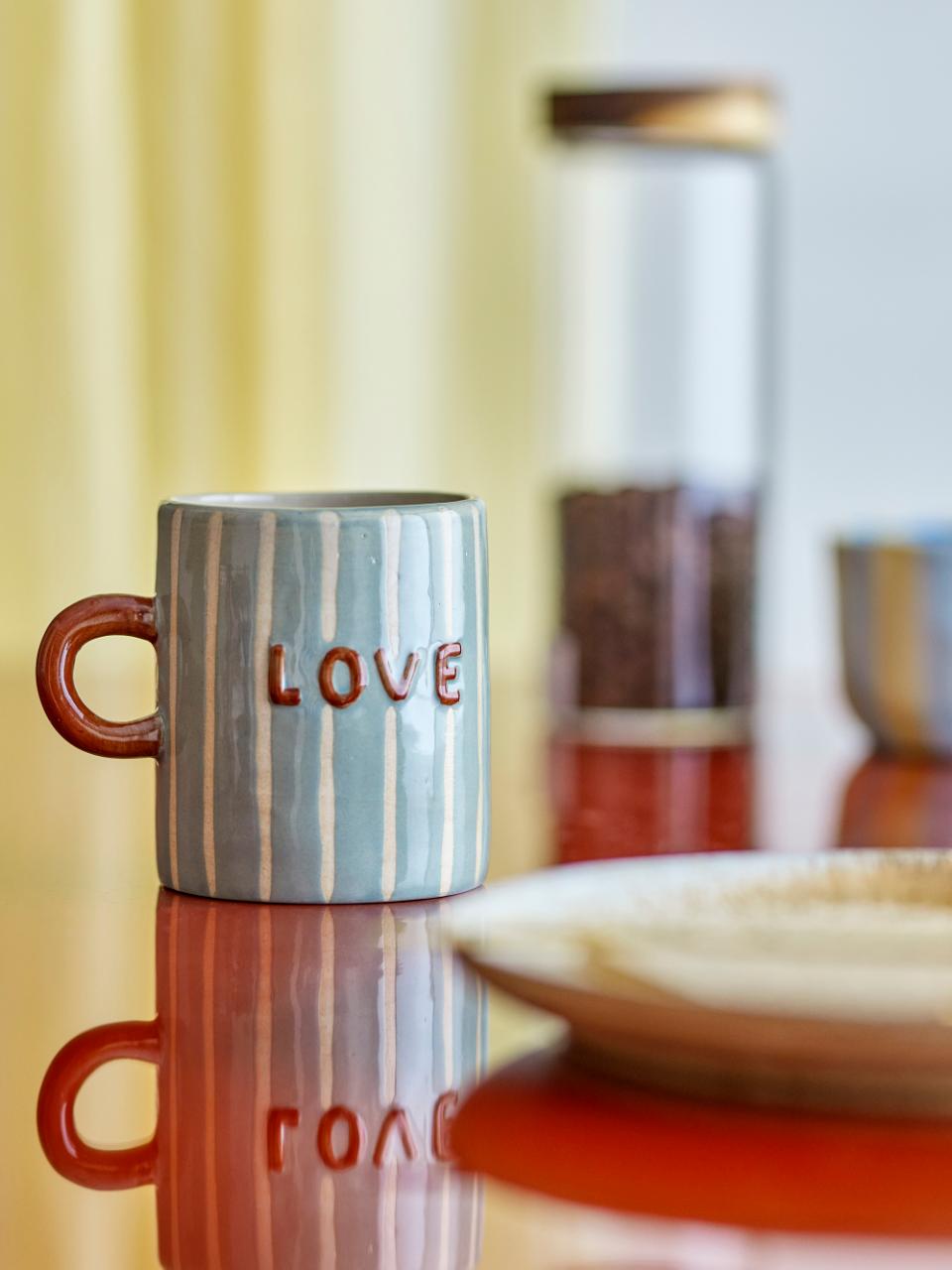 Cherish Mug | Blue Stoneware