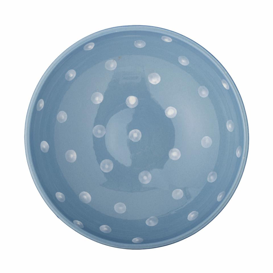 Riley Pedestal Bowl | Blue Stoneware