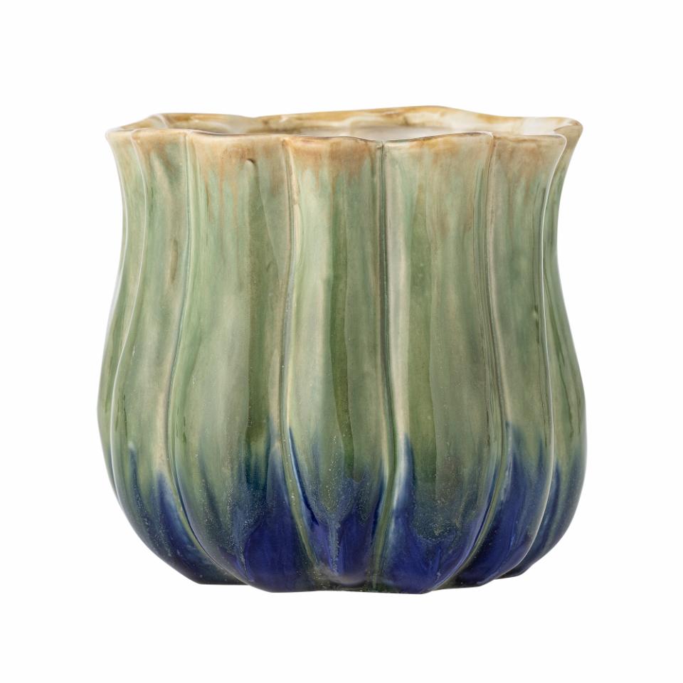 Jenner Plant Pot | Green Stoneware