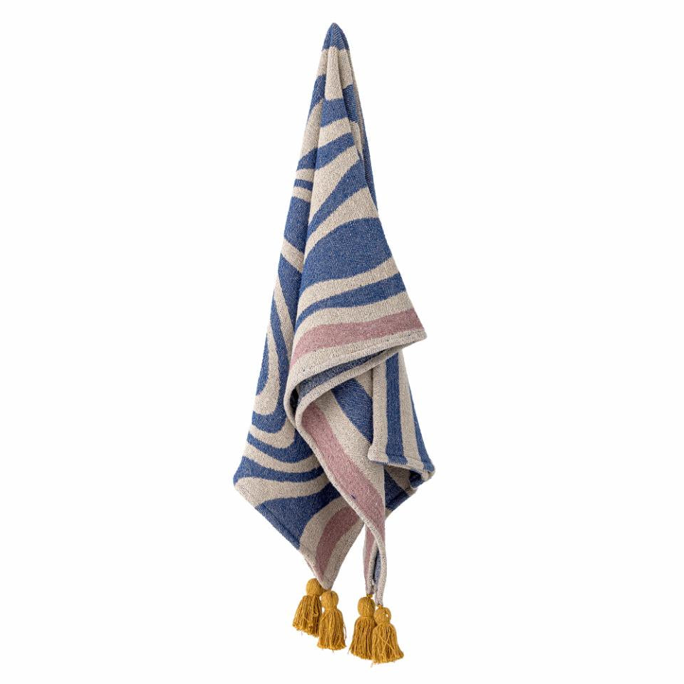 Arlie Throw | Blue Cotton