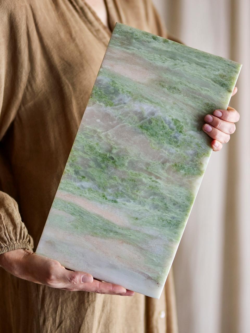 Keika Cutting Board | Green Marble