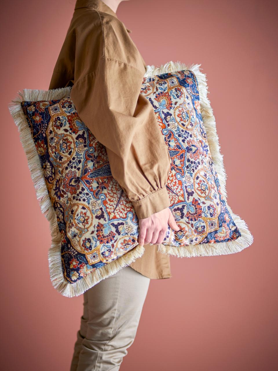 Asu Cushion | Brown Viscose