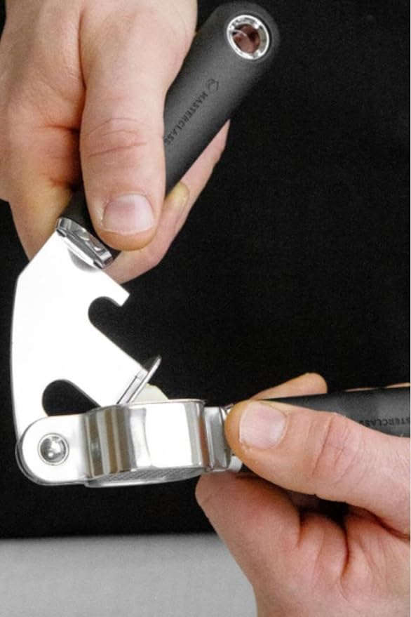 Soft Grip Stainless Steel Garlic Press