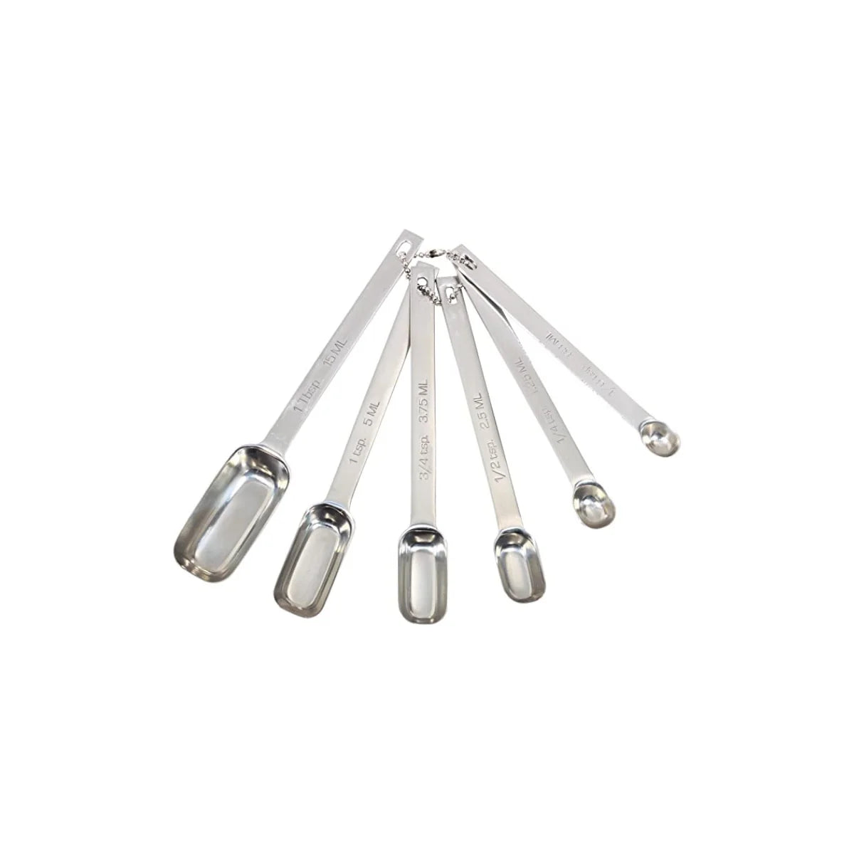 Stainless Steel 6 Piece Measuring Spoon Set
