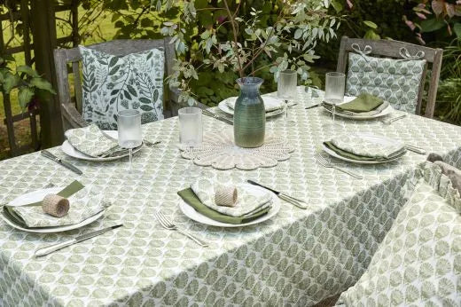Carnation | Olive Green Tablecloth