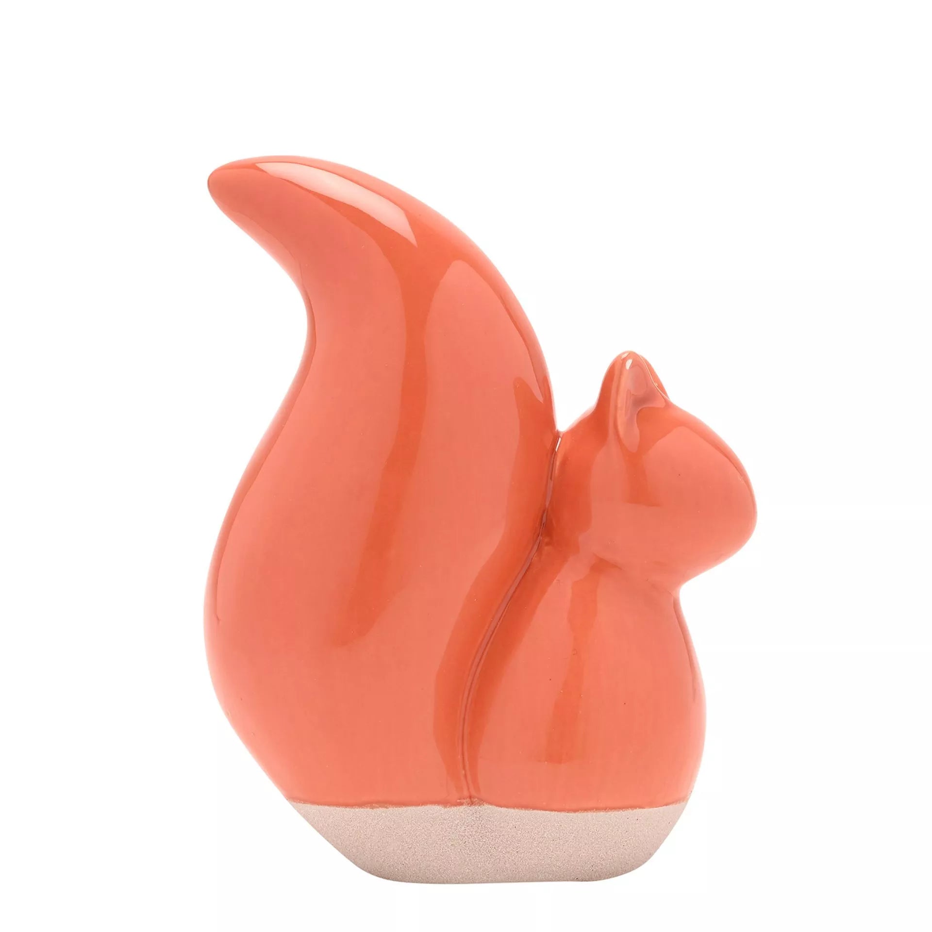 Orange Ceramic Squirrel