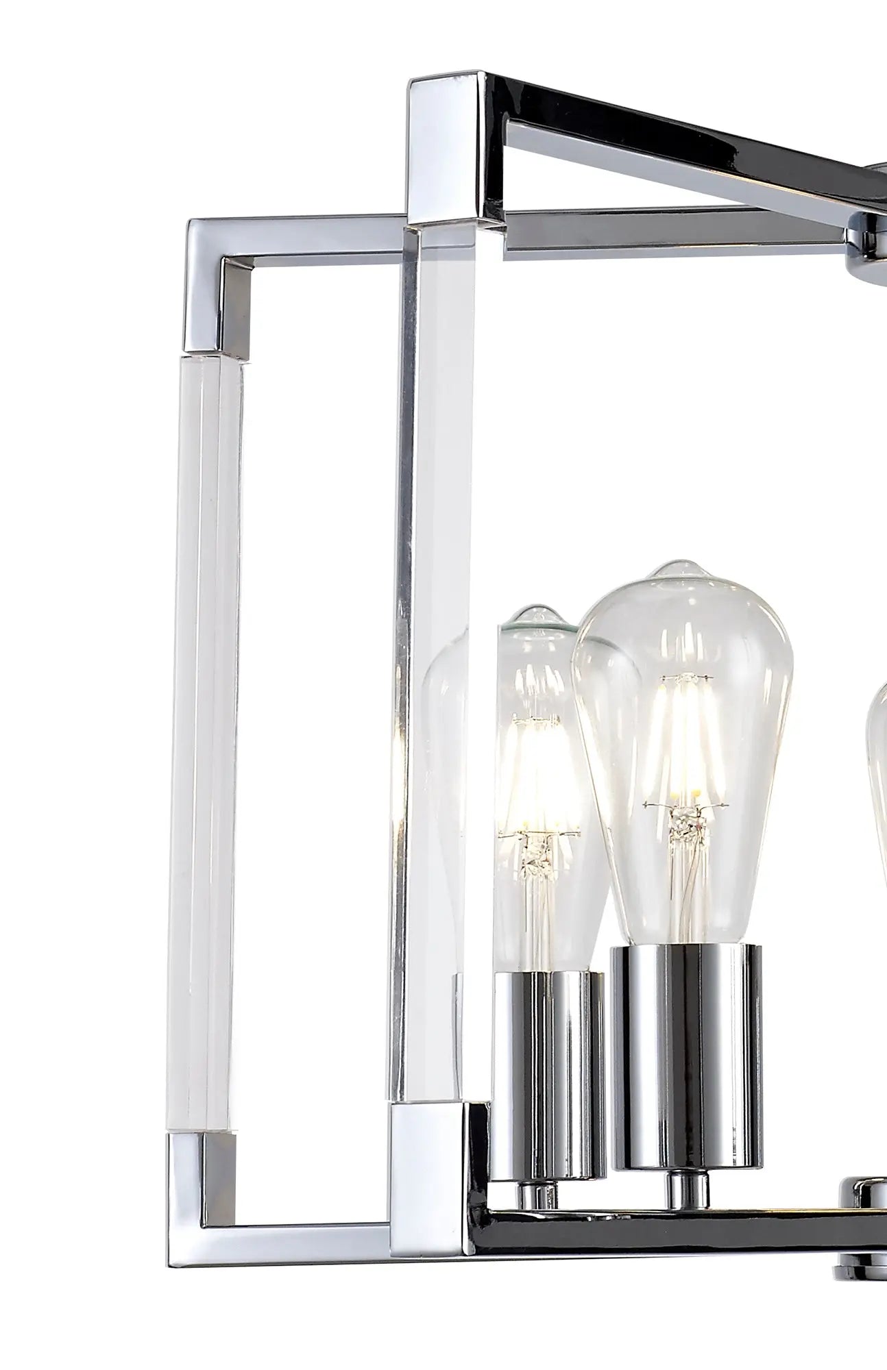 Canto Pendant 5 Light Polished Nickel/Acrylic
