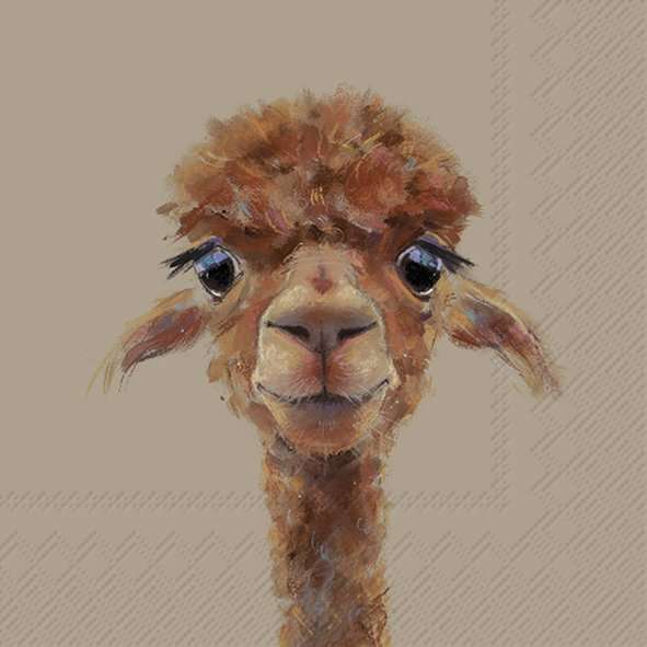 Alpaca Fernando Brown | Lunch Napkins