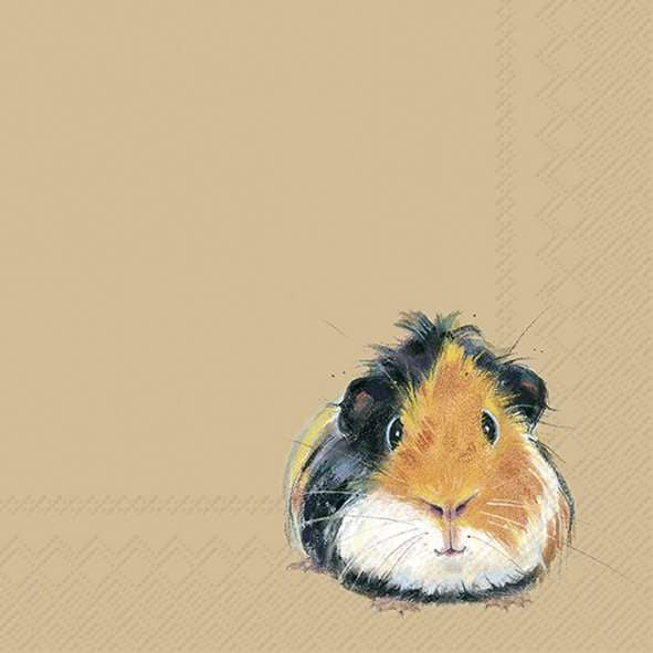 Guinea Pig Pedro Light Brown | Lunch Napkins