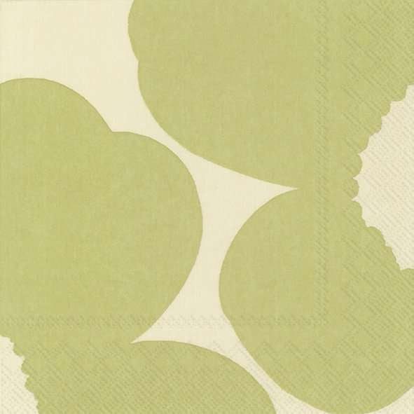 ISO Unikko Cream Green | Lunch Napkins