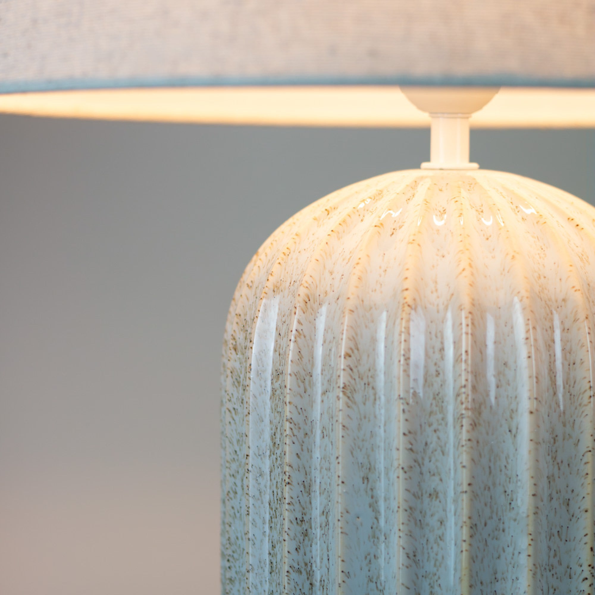 Presley Ceramic Table Lamp Ridged | 64cm