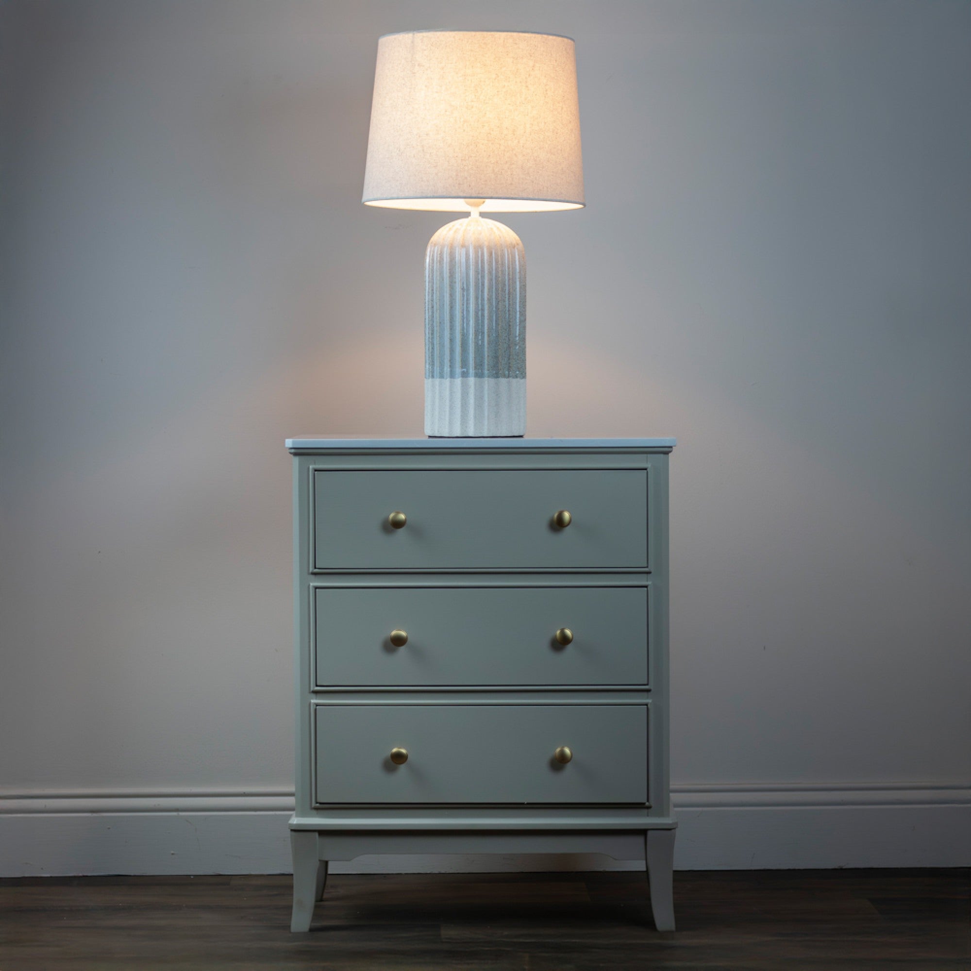 Presley Ceramic Table Lamp Ridged | 64cm