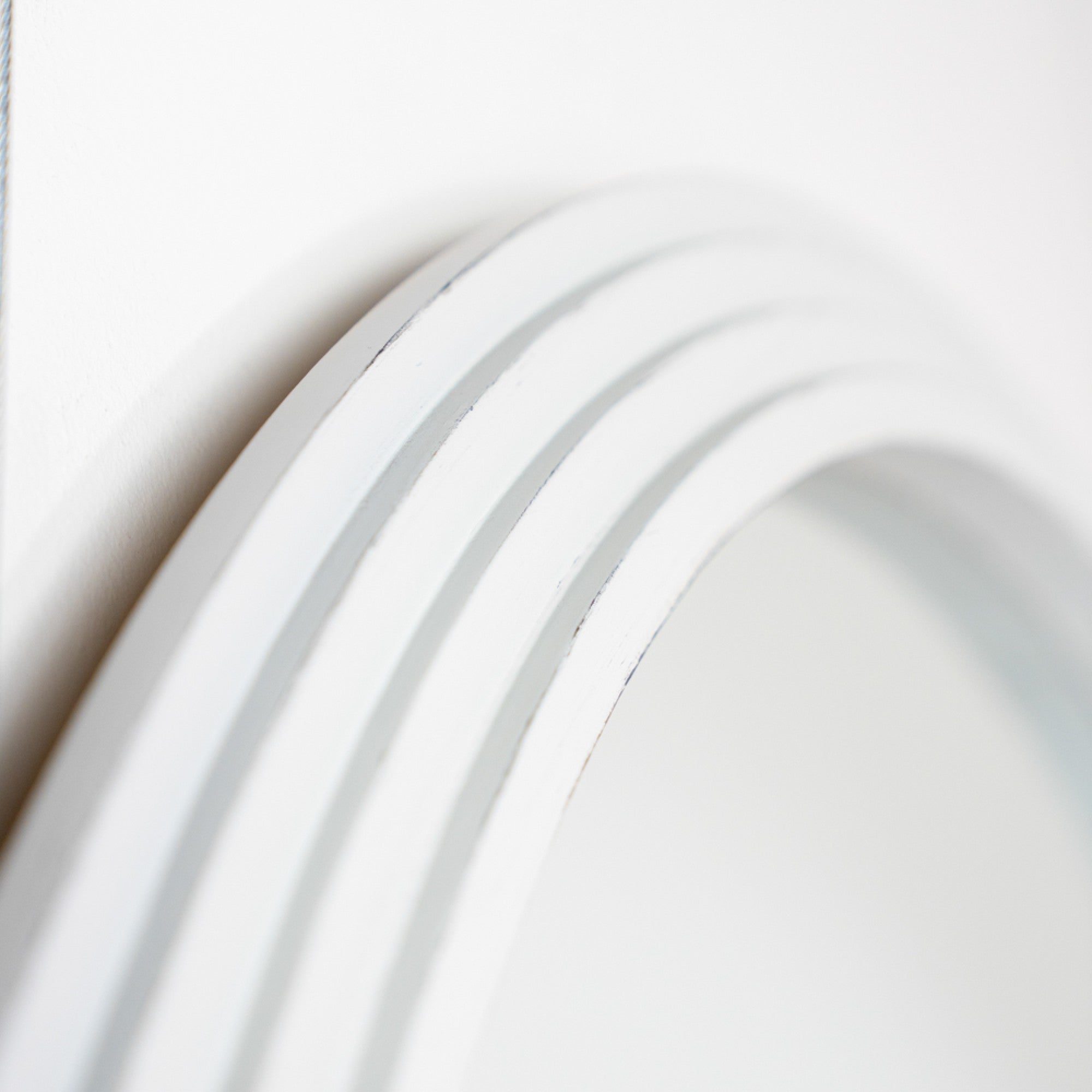 Stepped Round Wall Mirror | 90cm