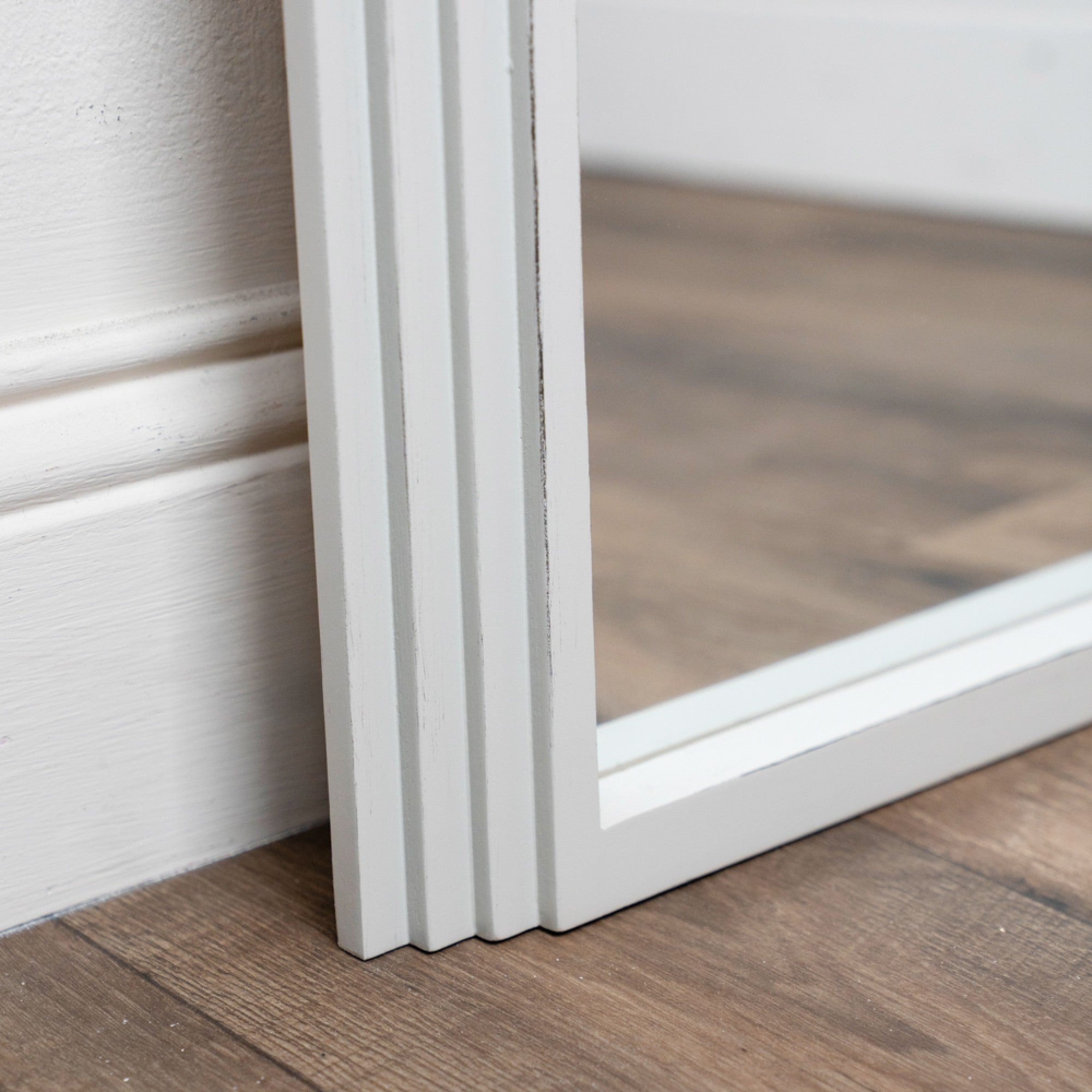 Stepped Arched Leaner Mirror Oyster | 80x180cm