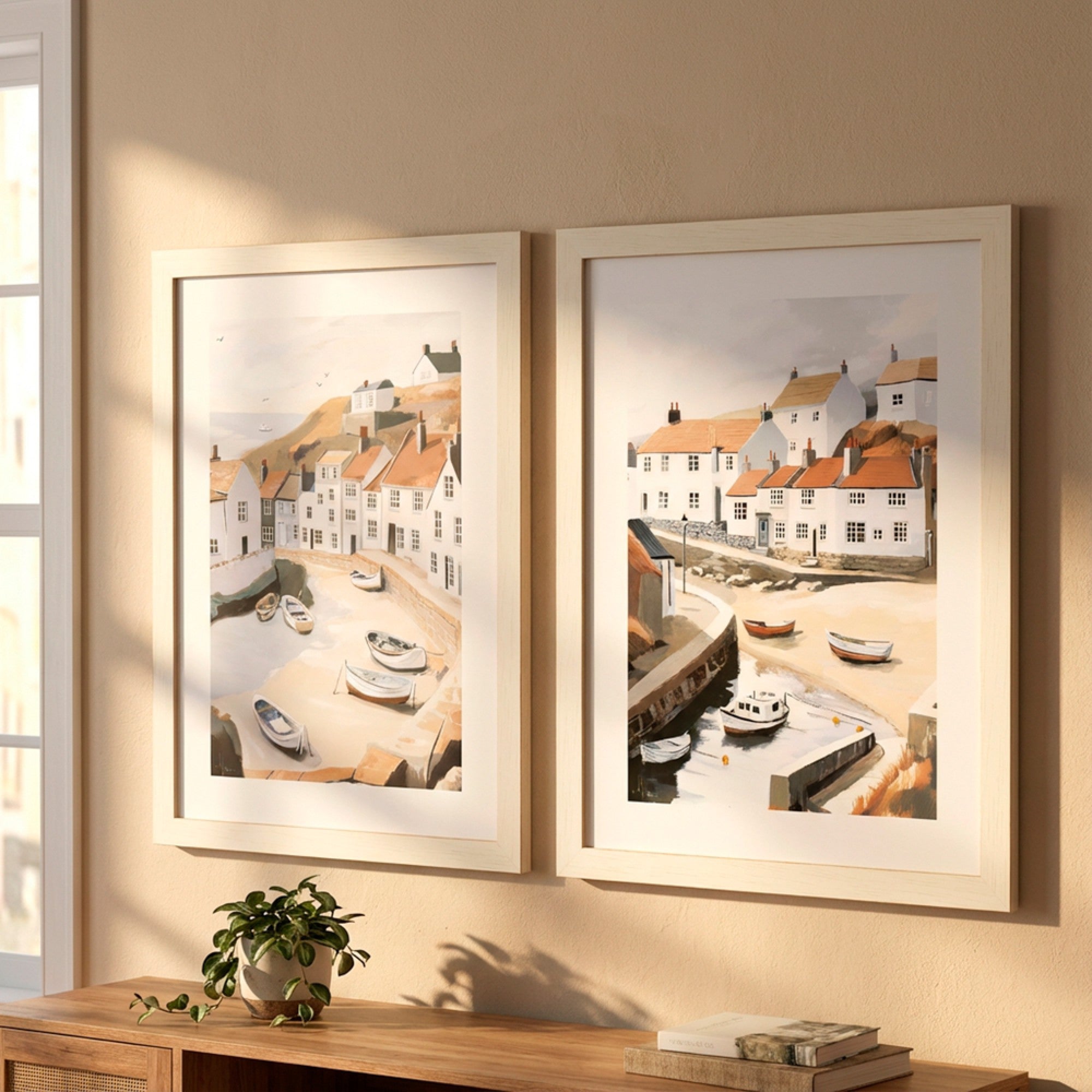 Framed Print Fishing Boats/Beached Boats | 2 asst