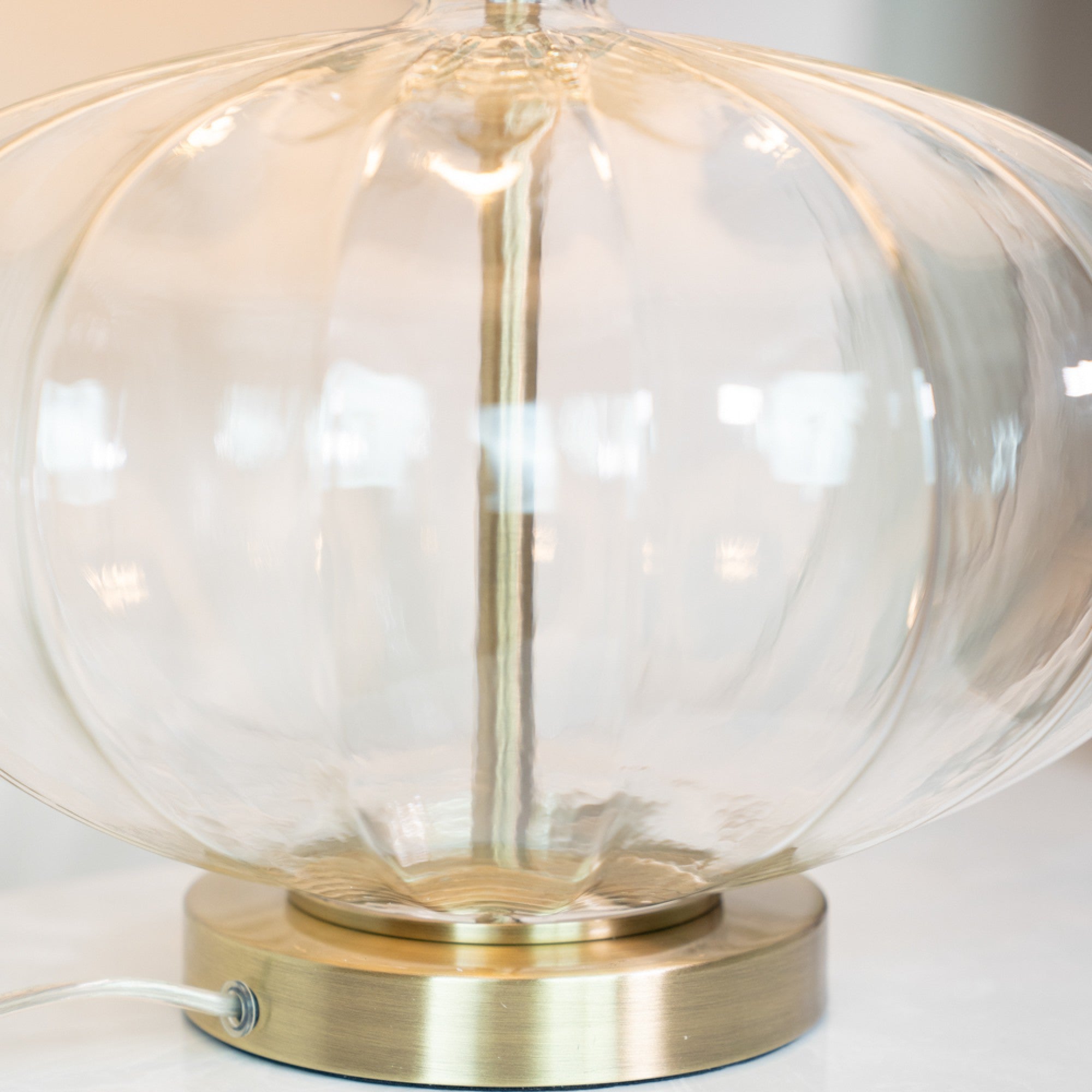 Kyra Table Lamp Clear Glass | 57cm
