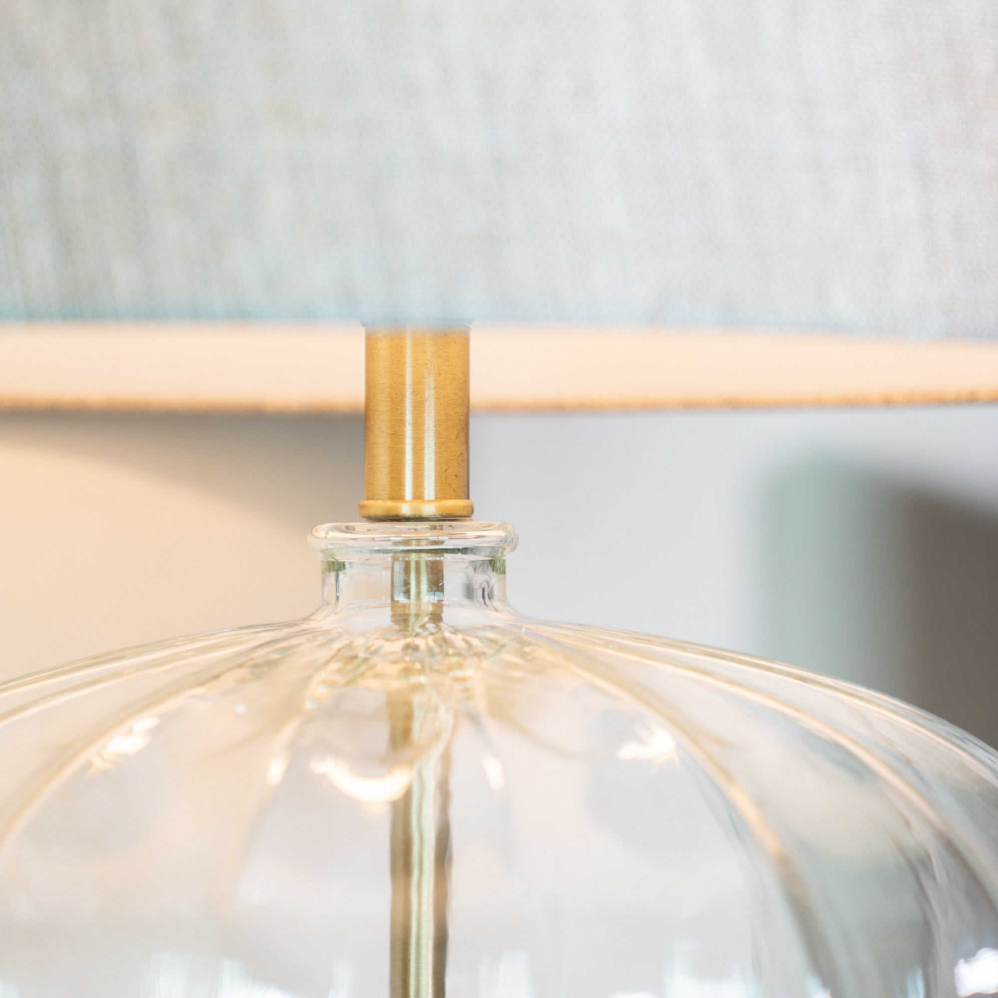 Kyra Table Lamp Clear Glass | 57cm