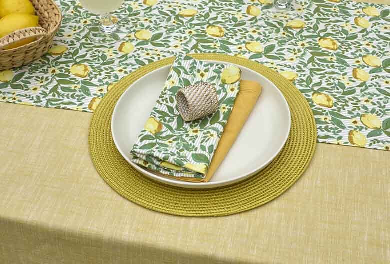 Ribbed Placemat | Lemon