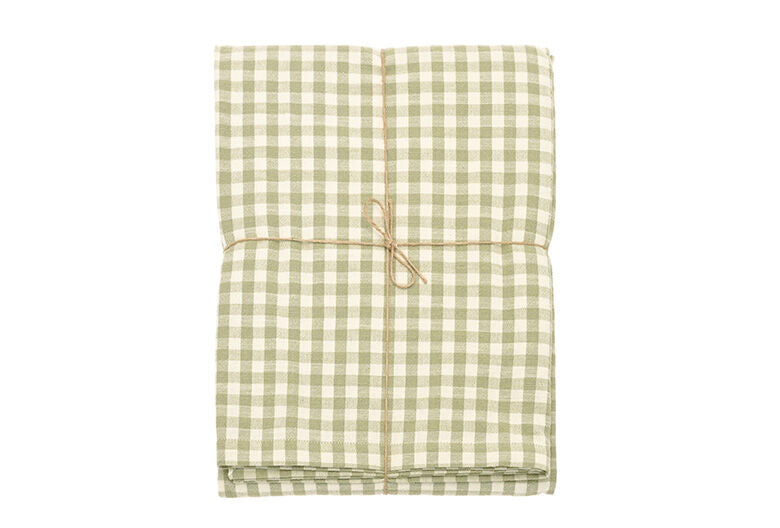 Gingham Tablecloth | Pale Olive