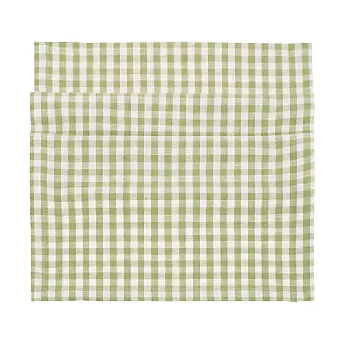Gingham Runner | Pale Olive