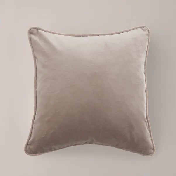 Washed Velvet Cushion | Olive/Rosewood/Saffron/Smoke Blue/Taupe