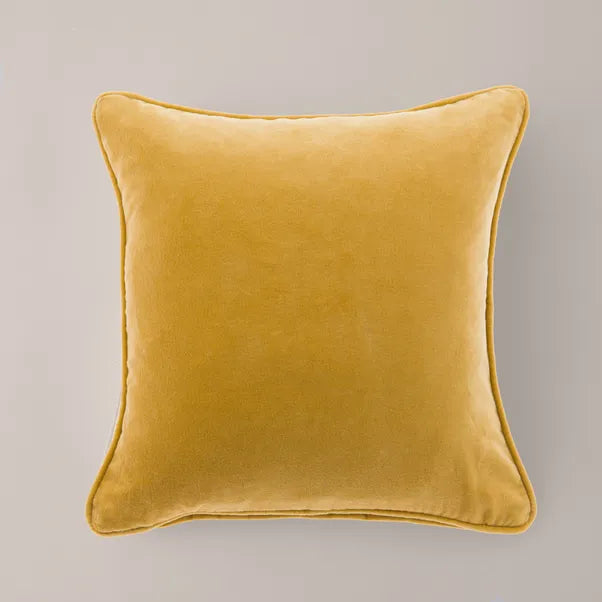 Washed Velvet Cushion | Olive/Rosewood/Saffron/Smoke Blue/Taupe