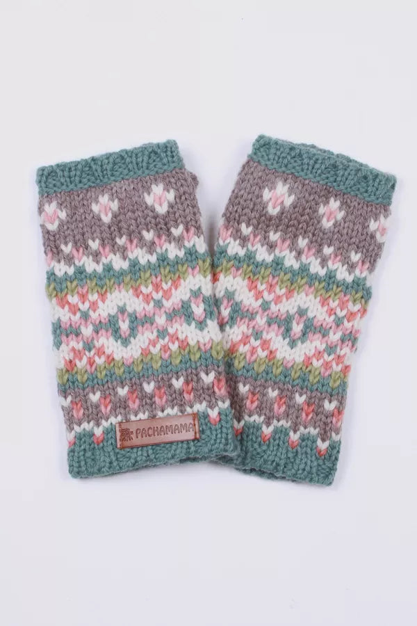 Merino Iona Handwarmer Teal