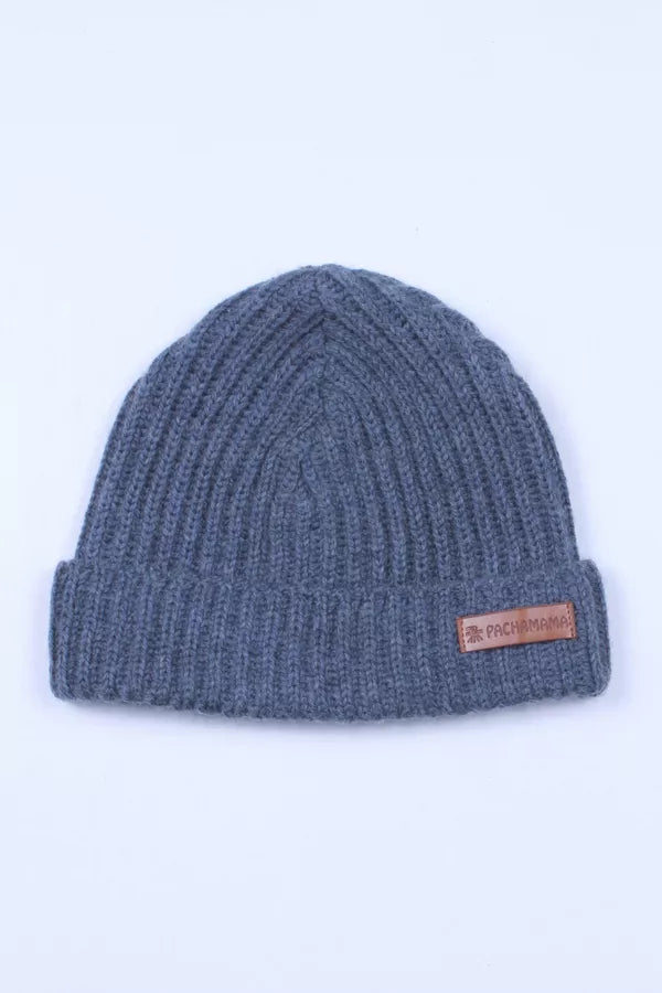 Merino Fisherman Beanie Dusty Blue