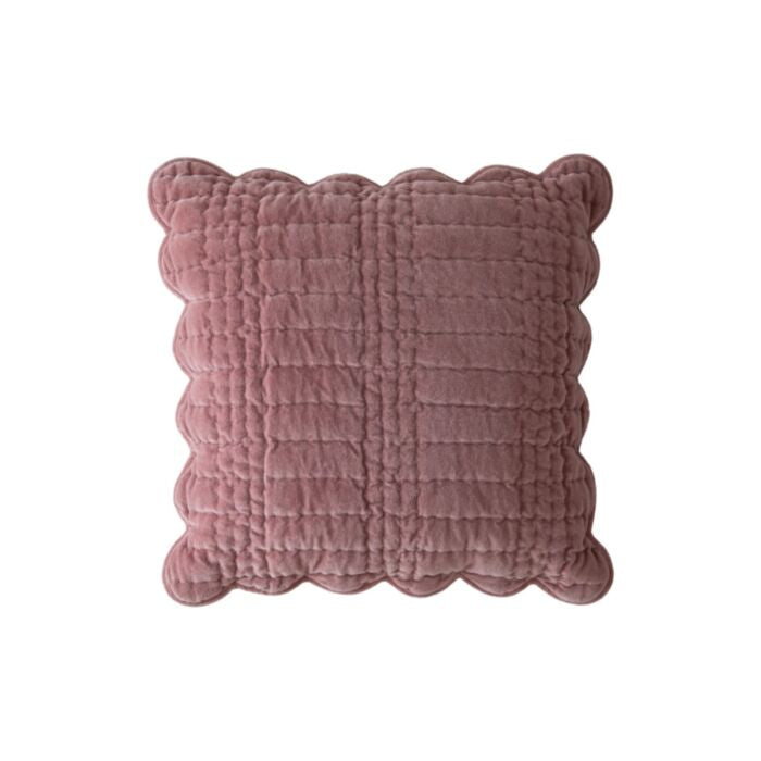 Scalloped Cushions | Old Rose