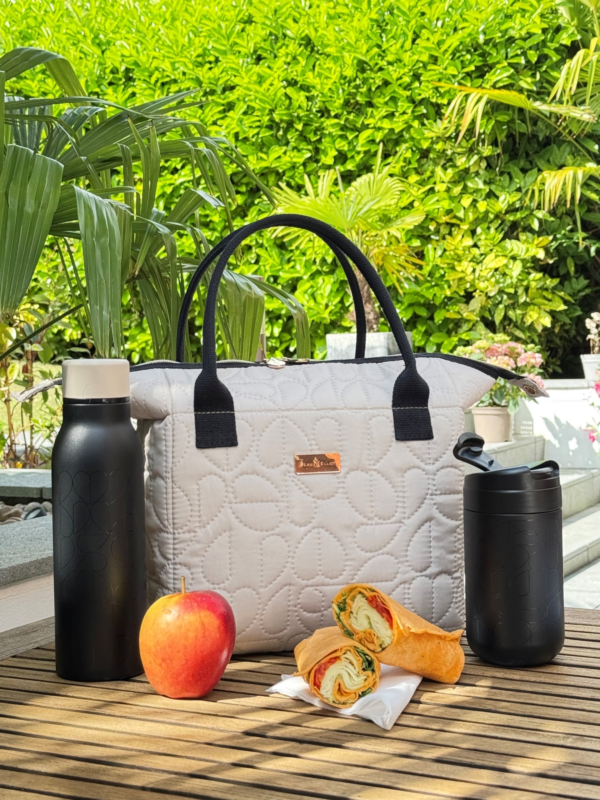 B&E Oxford Quilted Pebble | Lunch bag