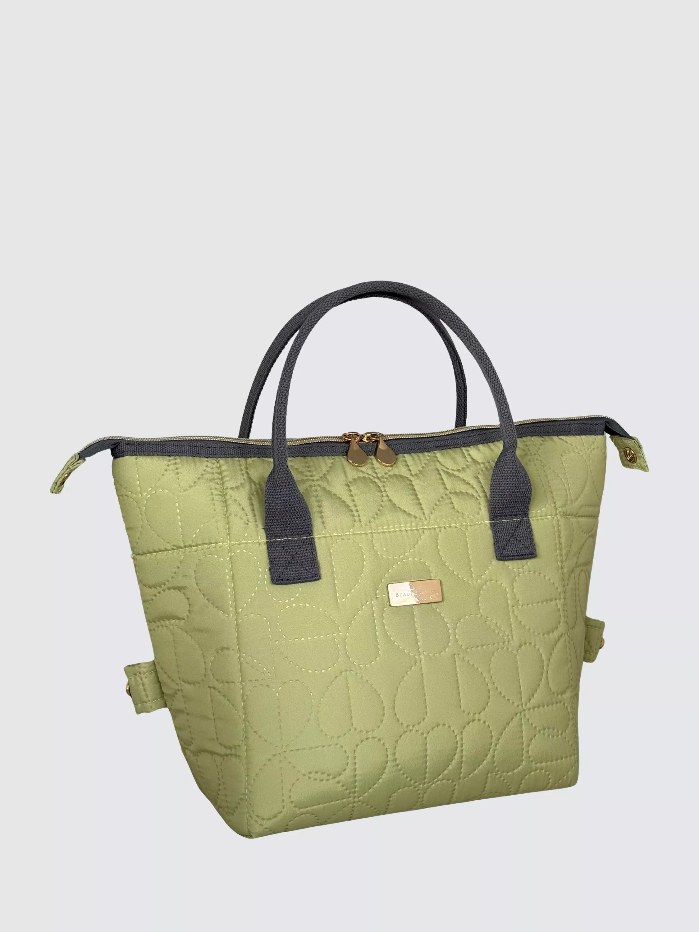 B&E Oxford Quilted Pistachio | Lunch bag