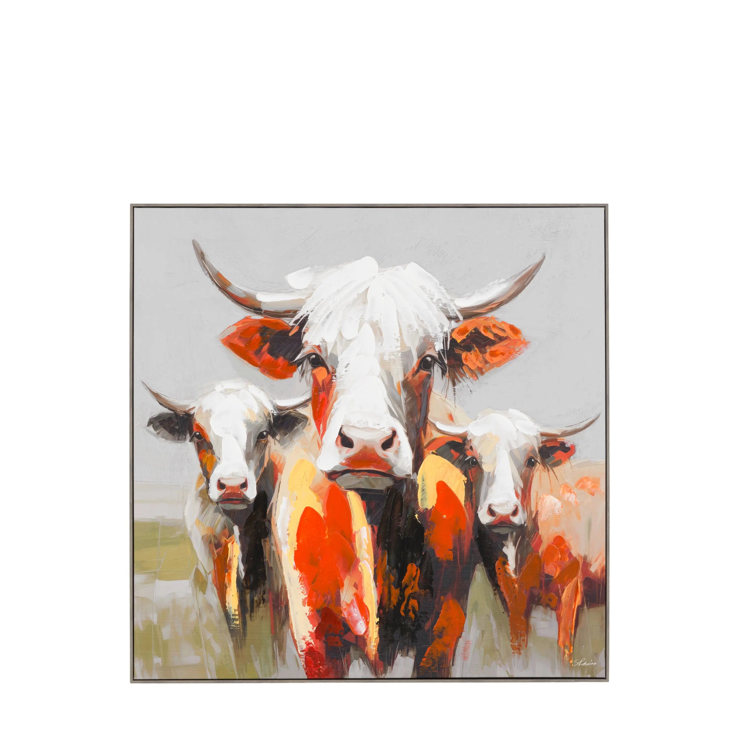 The Moo Crew | Framed Canvas