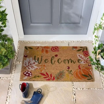 Autumnal Welcome | Coir Door Mat