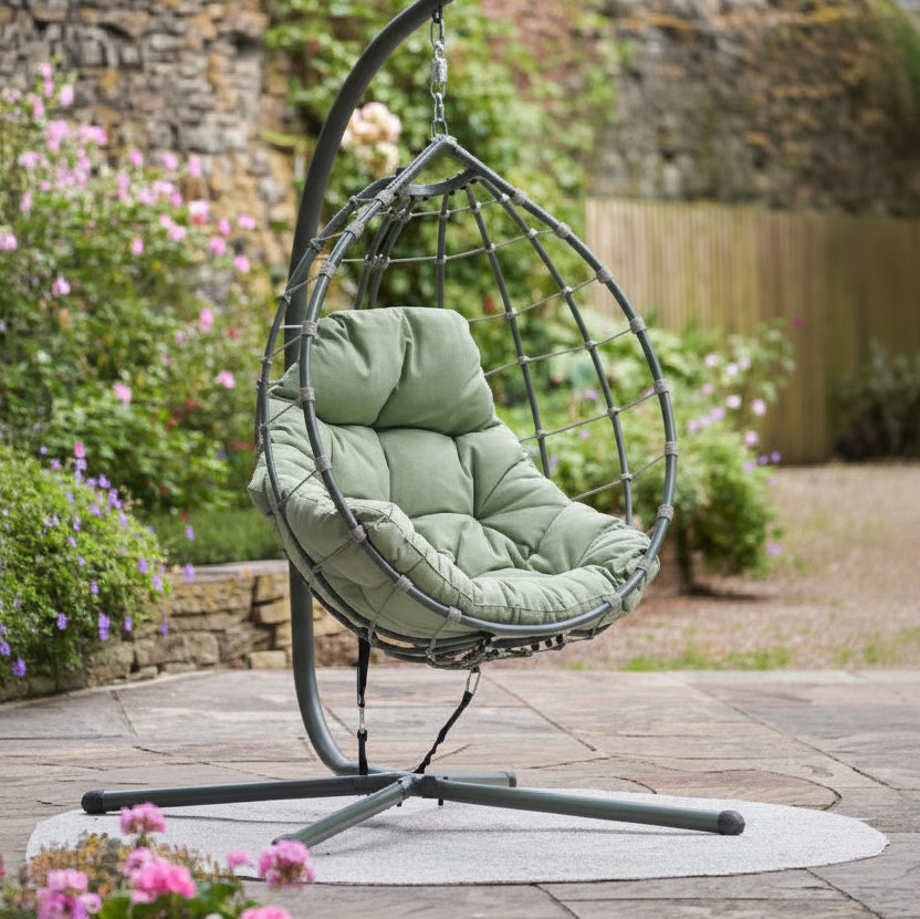 Leo Hanging Chair | Moss Green